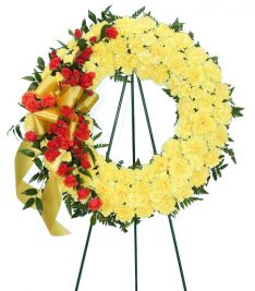 Always Remembered Flower Wreath