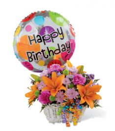 The Happy Blooms Basket