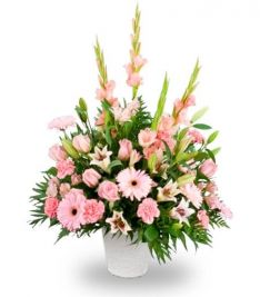 Pink And Lavender Basket