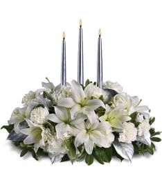 Silver Elegance Centerpiece